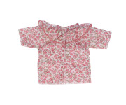 Camisa Cutie con Volante Flores Rosa para Mueco